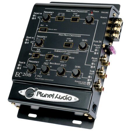 Planet Audio Variable 3-Way Electronic Crossover EC20B